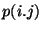 $p(i.j)$