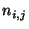 $n_{i,j}$